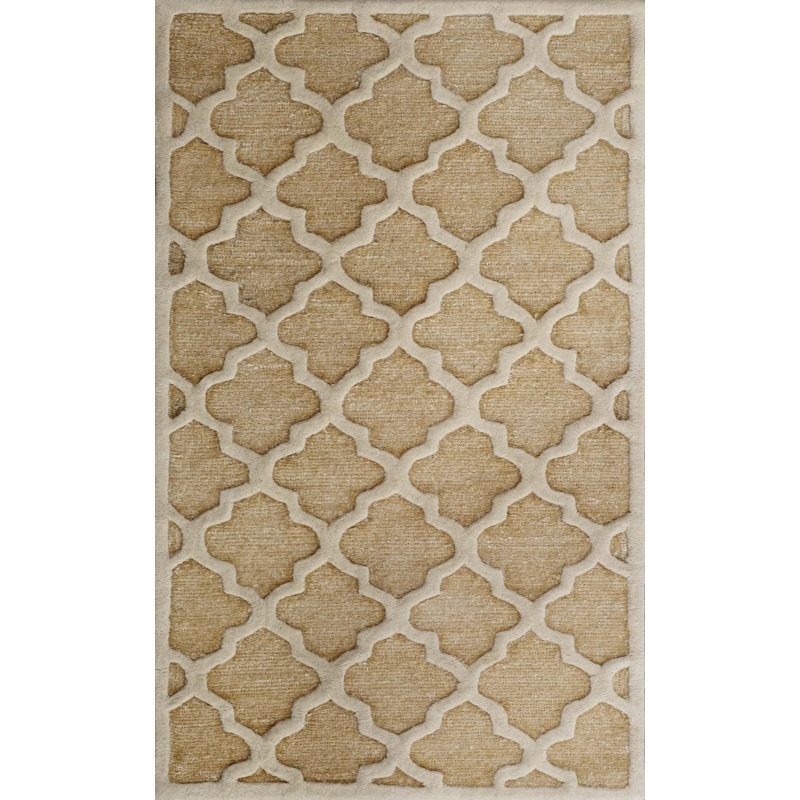 Precious Hand Tufted Performance Geometric Rug, Square 5'