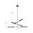 Astrid 6 - Light Dimmable LED Sputnik Modern Linear Chandelier-63492197
