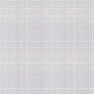 Deauville 2 Grid Lines Effect 33' L x 21" W Wallpaper Roll
