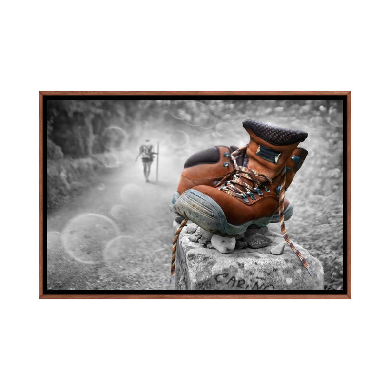 « Keep Walking » par Ben Heine-impression d’art graphique, Pas de tapis, H 26 po x l 40 po x 1,5 po