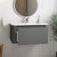 Armoire de salle de bain murale en MDF avec lavabo flottant