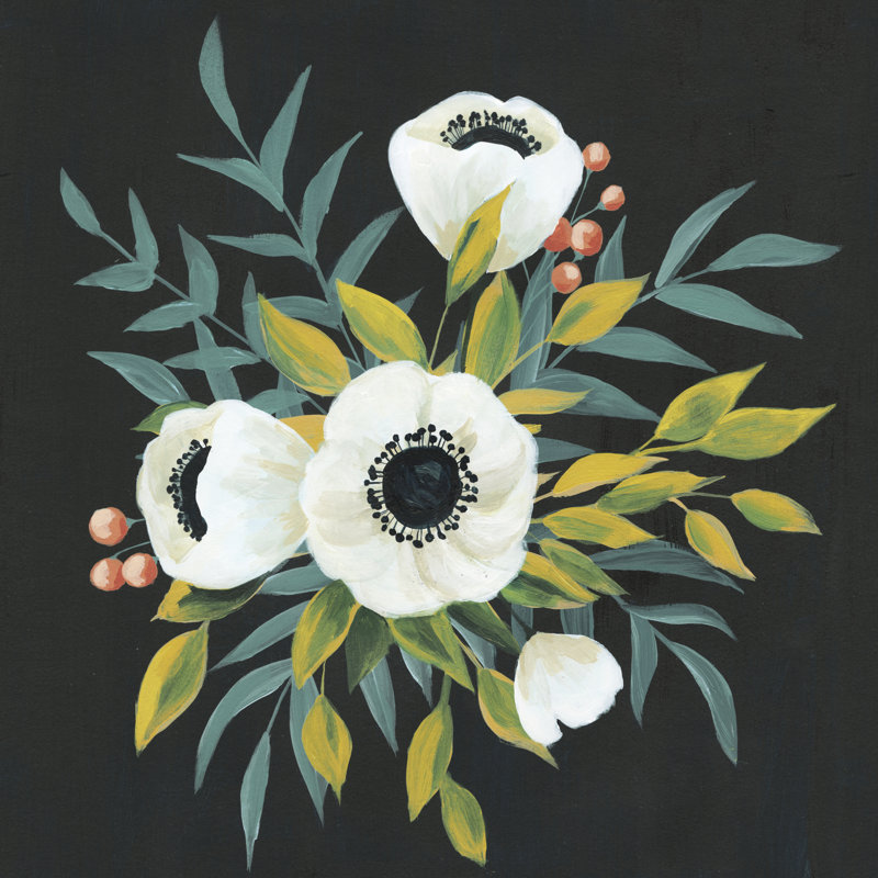 Anémone Posy II, H 12 po x l 12 po x P 1,25 po