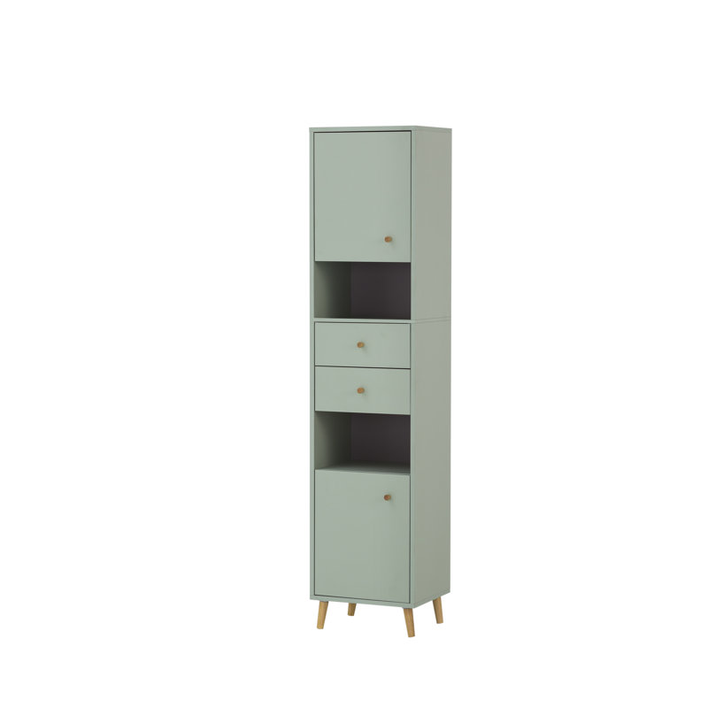 40 X 177 Cm Laundry Cupboard Bjarne, Pistachio