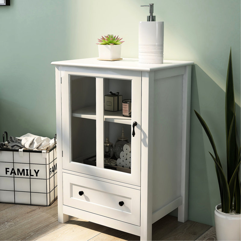 Buffet Buffet en blanc - Intérieur spacieux pour votre rangement et surface facile à nettoyer