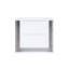 White High Gloss Nightstand With Led, Modern Style And Solid Wood Construction Moon Smooth Enhancing Your Bedroom's Decor Functionality