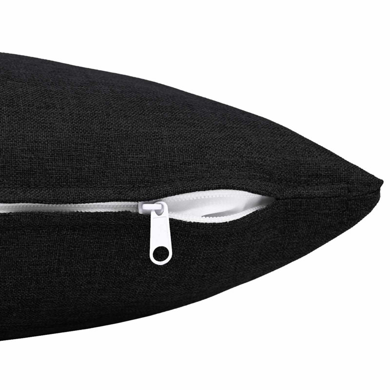 Black Cushion Cover, Square 30cm, Black