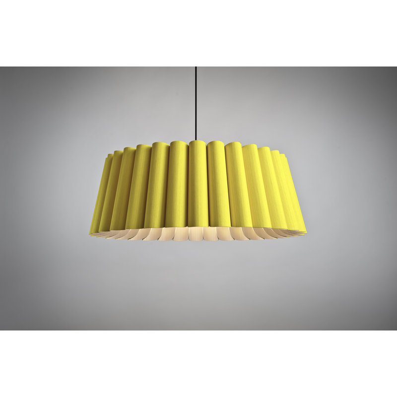 Luminaire suspendu unique à 1 lumière Renata, Jaune