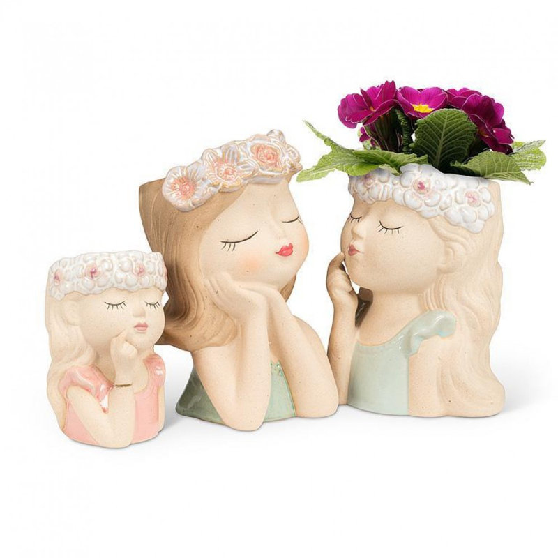 Vase Daydream Girl avec fleurs