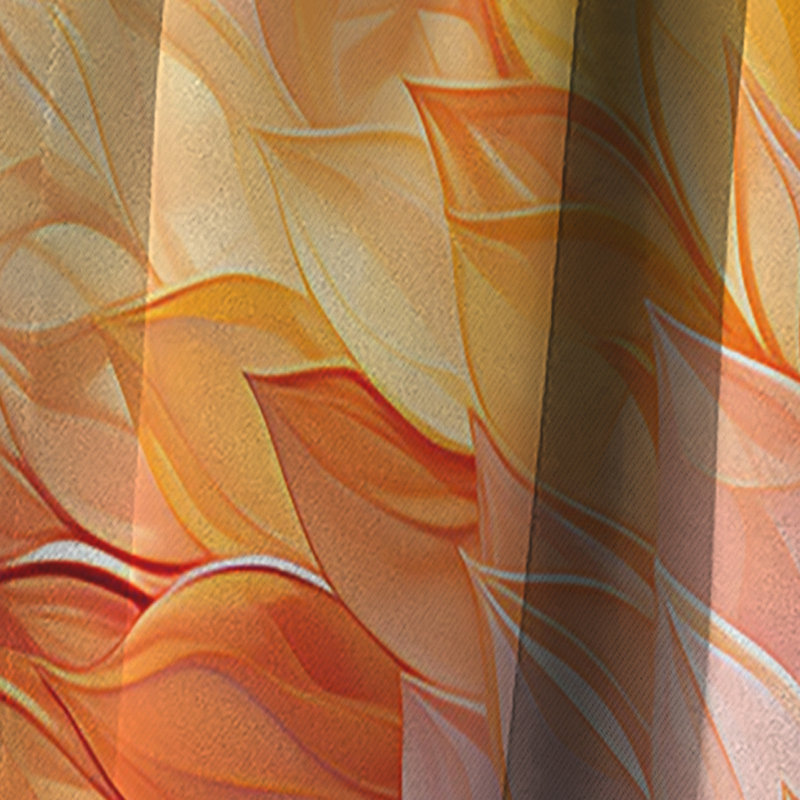 Kaléidoscope multicolore Op Art Ethereal - rideau occultant abstrait Op Art - 1 panneaux, 52" W x 90" L