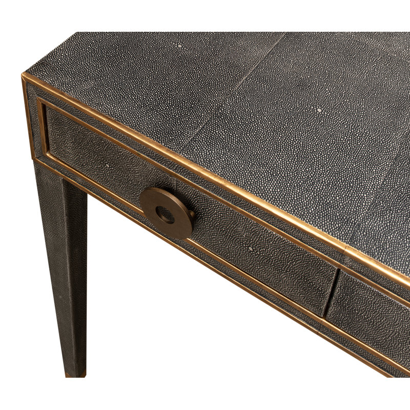 Shagreen Writing Desk, Antique Gray
