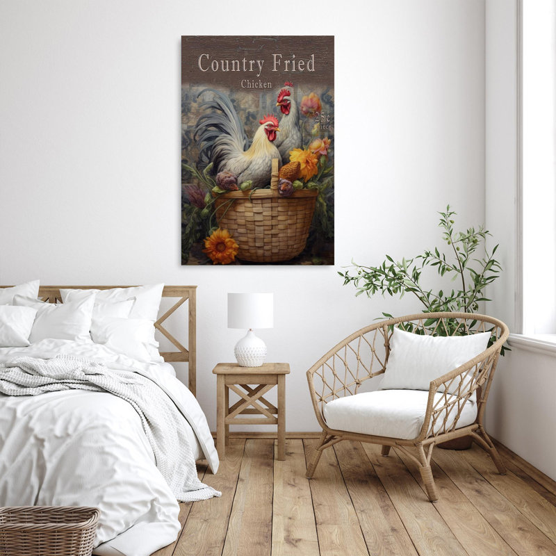 «Carmah Country Fried Chicken», impression sur toile, H 36 po x l 24 po x P 1,25 po
