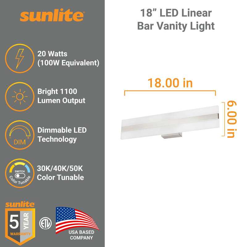 Dimmable LED Vanity Light