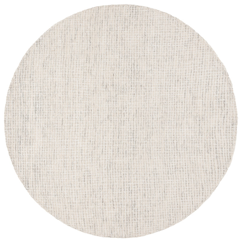 Merion Ebony Hand Tufted Performance Rug, Round 6'