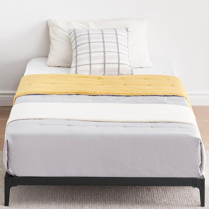 Lit simple WildVenture - 6 po, noir mat, espace sous le lit
