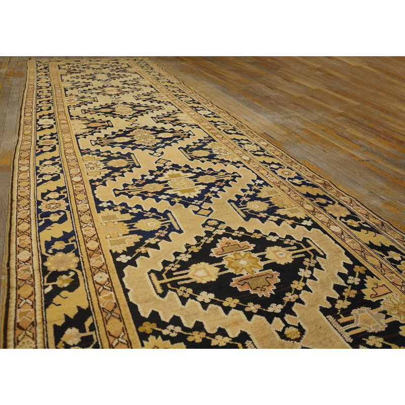 One-of-a-Kind 3'10" x 23'6" Round Hand Knotted Area Rug