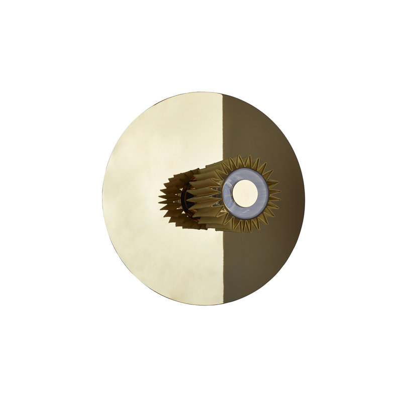 Lampe murale et plafonnier In The Sun, Doré, Doré, H 14,96 po x l 14,96 po x P 6,97 po