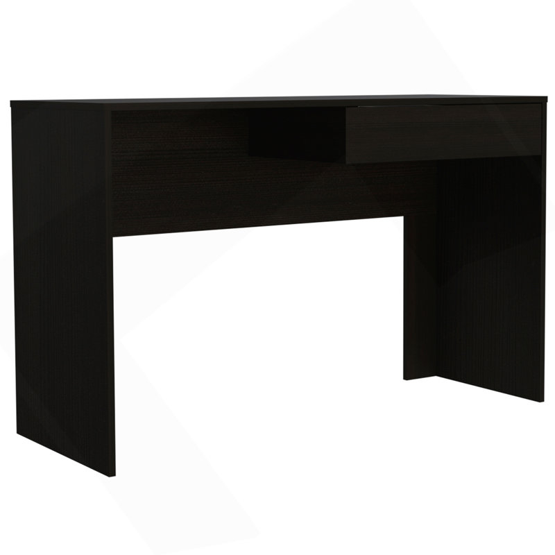 Acre Writing Computer Desk, One Drawer -Black