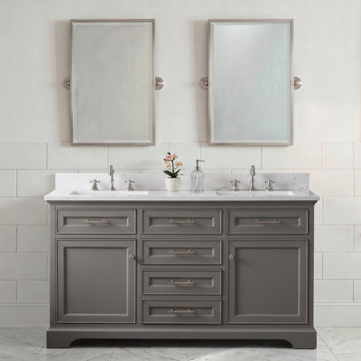 Currahee 60" Double Bathroom Vanity Set