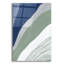 «Blue Green Abstract 4» par Danhui Nai, art mural en verre acrylique-1138487096