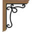 Support l 3 pi 3 po x P 9 1/2 po x H 12 po Orléans traditionnel, support en fer Douglas (l 2 po x P 5 1/2 po x H 8 po)-108808006-108807074