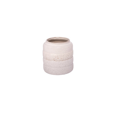 Pot en céramique blanc