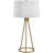 Nova Modern Table Lamp With Fabric Shade For Living Room, Workspace, Or Bedside