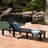 Outdoor Comfortable Chaise - Iron Frame Adjustable Modern Lounge For Outdoors Back