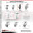 4-Piece Thermoplastic Caster Set