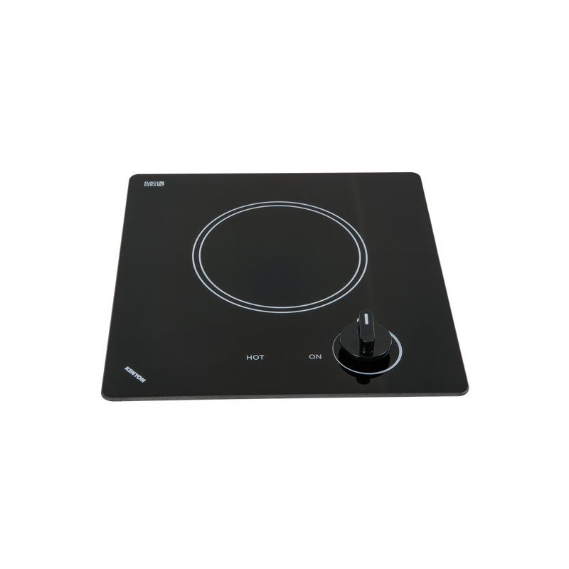 Kenyon Caribbean 20" 22" 24" 30" 36" 40" 48" 60" Black Smart Electric Cooktop with Dual Size Power Burner and with Downdraft Ventilation