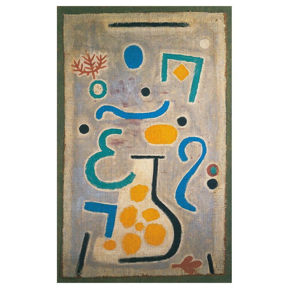 Leinwandbild Die Vase von Paul Klee