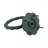 Black Wrought Iron Ring Cabinet Pulls Flower Style Drawer Pulls Rust Resistant