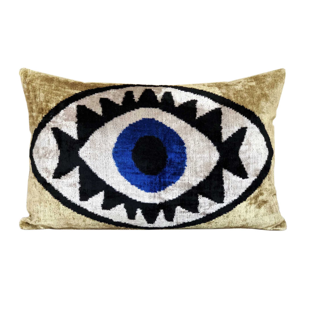 Aoyg Ikat Velvet Throw Pillow Metrohouse Designs