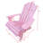 Outdoor Or Indoor Wood Children Adirondack Chair,Pink-416756876
