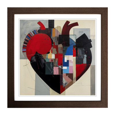 Anatomical Heart Suprematism - Framed Print