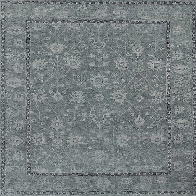 Tapis 100% moderne de style Mid-Century 261 lavable à la machine, Carré 7 pi
