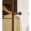 Armoire à miroir pleine grandeur en bois d'hévéa massif, armoire à bijoux autoportante avec crochets et tablettes multifonctionnels pour la chambre à coucher et le placard