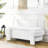 51.5"x20.5"x17" White Linen Fabric Upholstered Storage Bench, Large Flip Top Storage Space, Solid Turned Wood Legs, No Assembly Required, For Entryway Bedroom Living Room-105917628