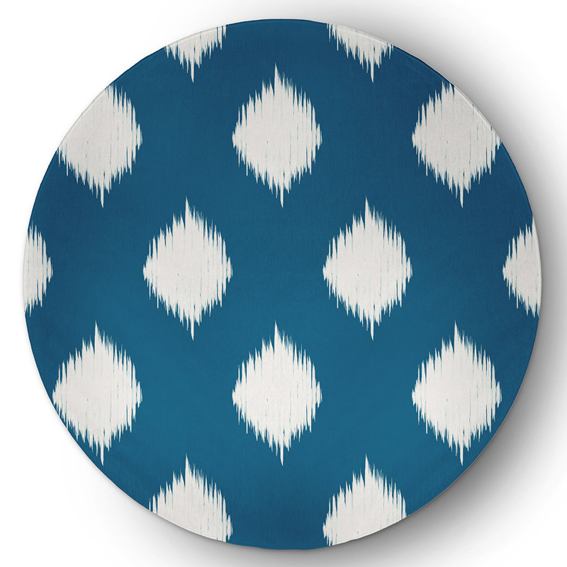 Gretel Chenille Polka Dots Indoor Rug, Round 5'