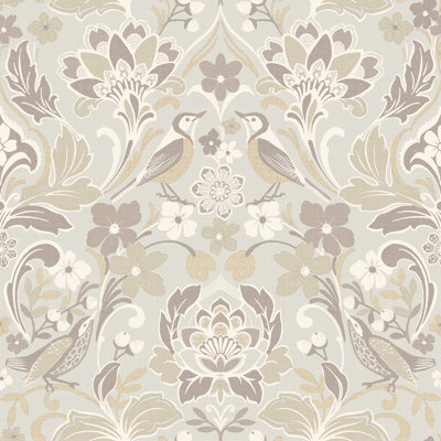 Papier peint floral Birdy Nuthatch