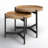 Milda Solid Wood Tray Top Nesting Tables