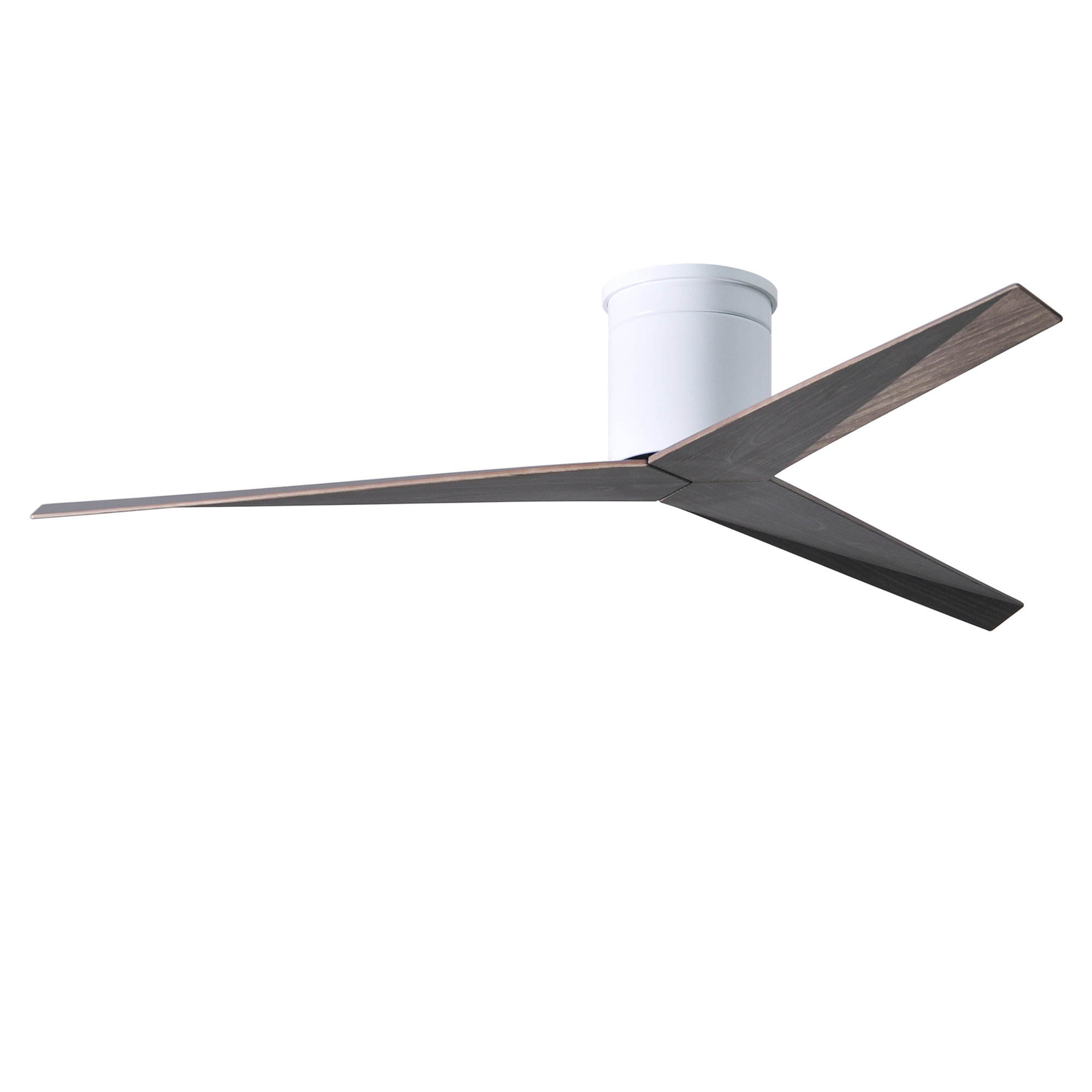 56'' 3 Blade Ceiling Fan, Old Oak Tone, Gloss White