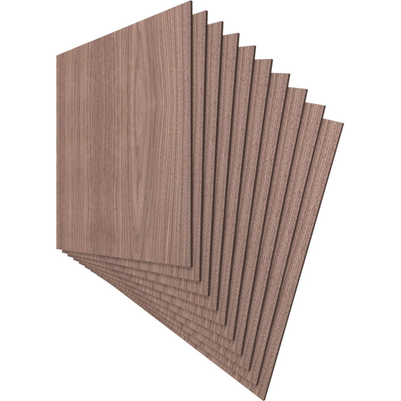 Planches en bois, Noyer, H 23,75 po x l 23,75 po x P 0,38 po