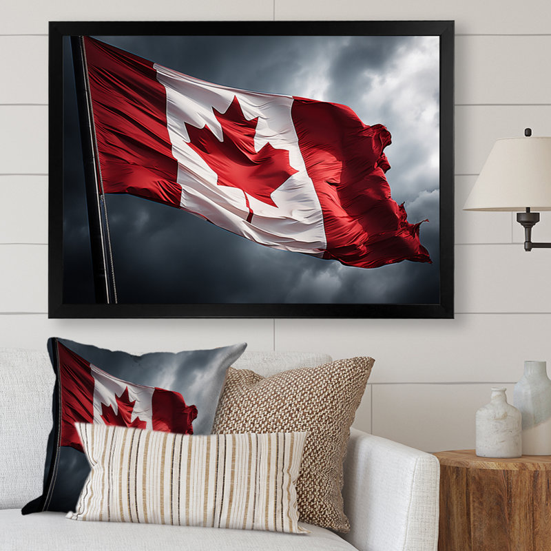 Canada Canada Pride II, reproduction d'art sur toile, H 34 po x l 44 po x P 1,5 po, Noir