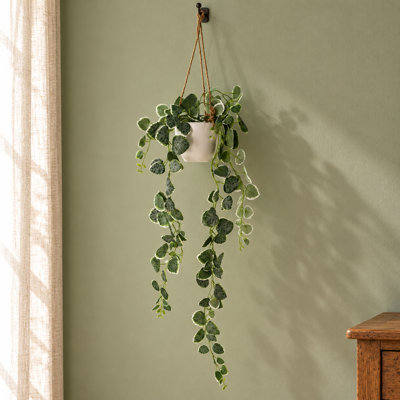 Hanging Plants 90 cm H Faux Plant in Plastic Planter