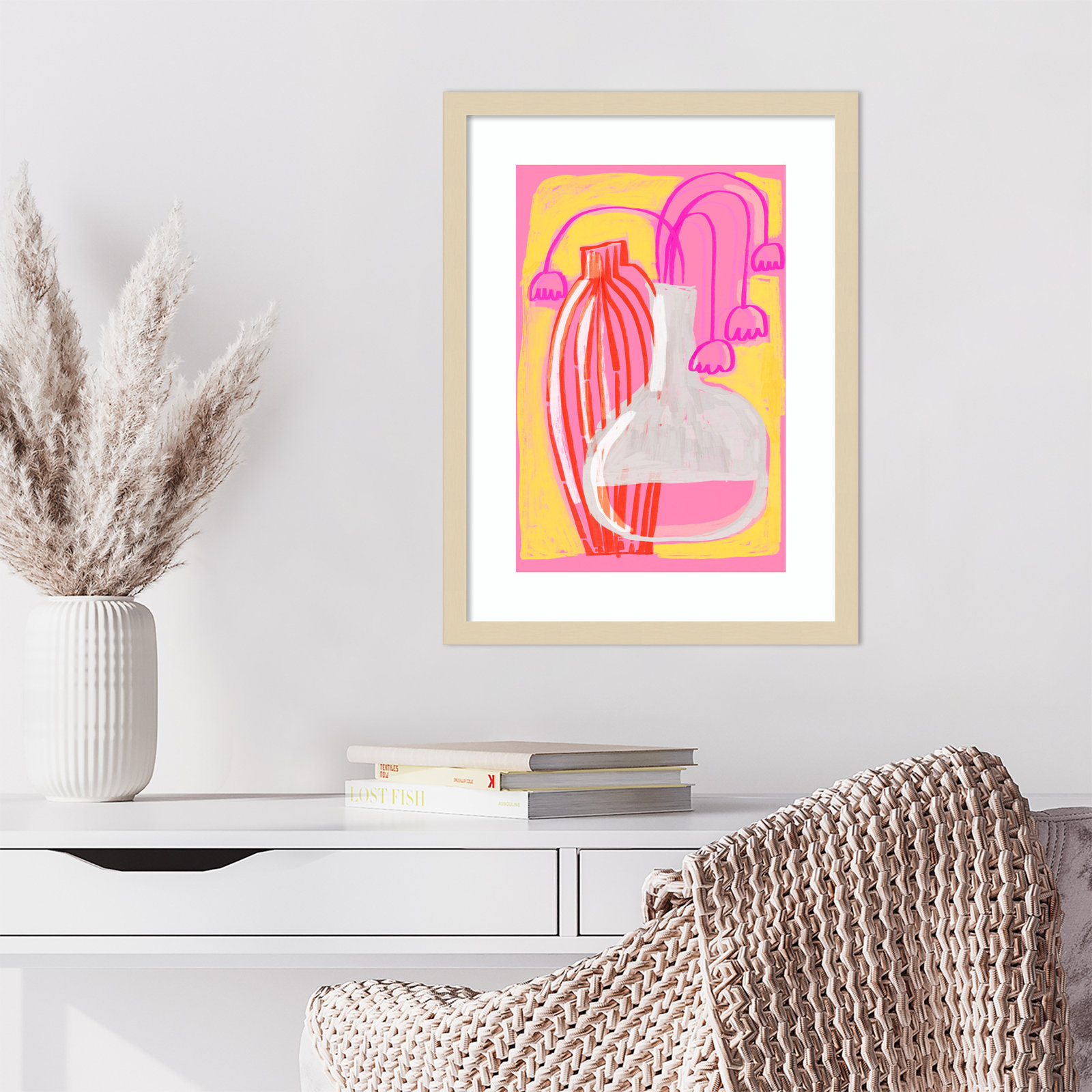 Galya "Neon Still Life No. 5" Print, Brown, 21" H x 16" W