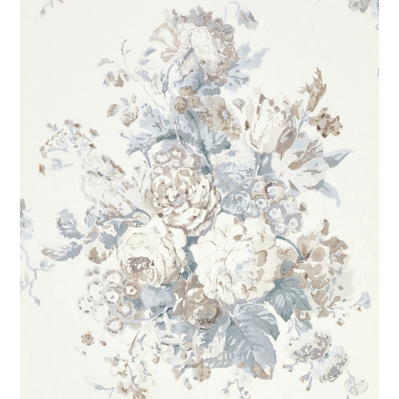 Flora Sybilla Bouquet Fabric, Frost