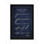 Hockey Stick Navy Blue Patent Blueprint by Aged Pixel - Floater Frame Print on Canvas-1111112052-1111112045