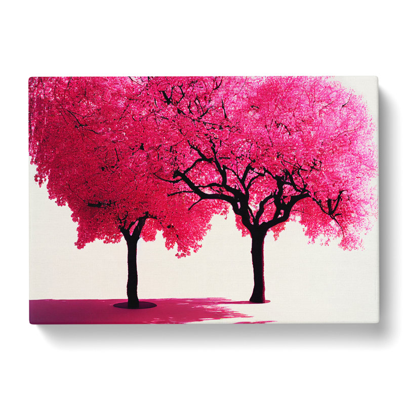 Powerful Cherry Blossom Trees - Wrapped Canvas, 50cm H x 76cm W x 3cm D