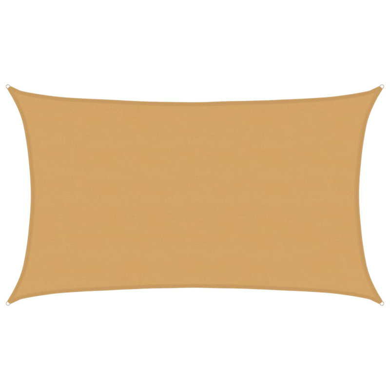 5m x 8m Rectangle Shade Sail, Sand