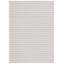 Tapis rayé en coton taupe / crème Martha Stewart-73725239